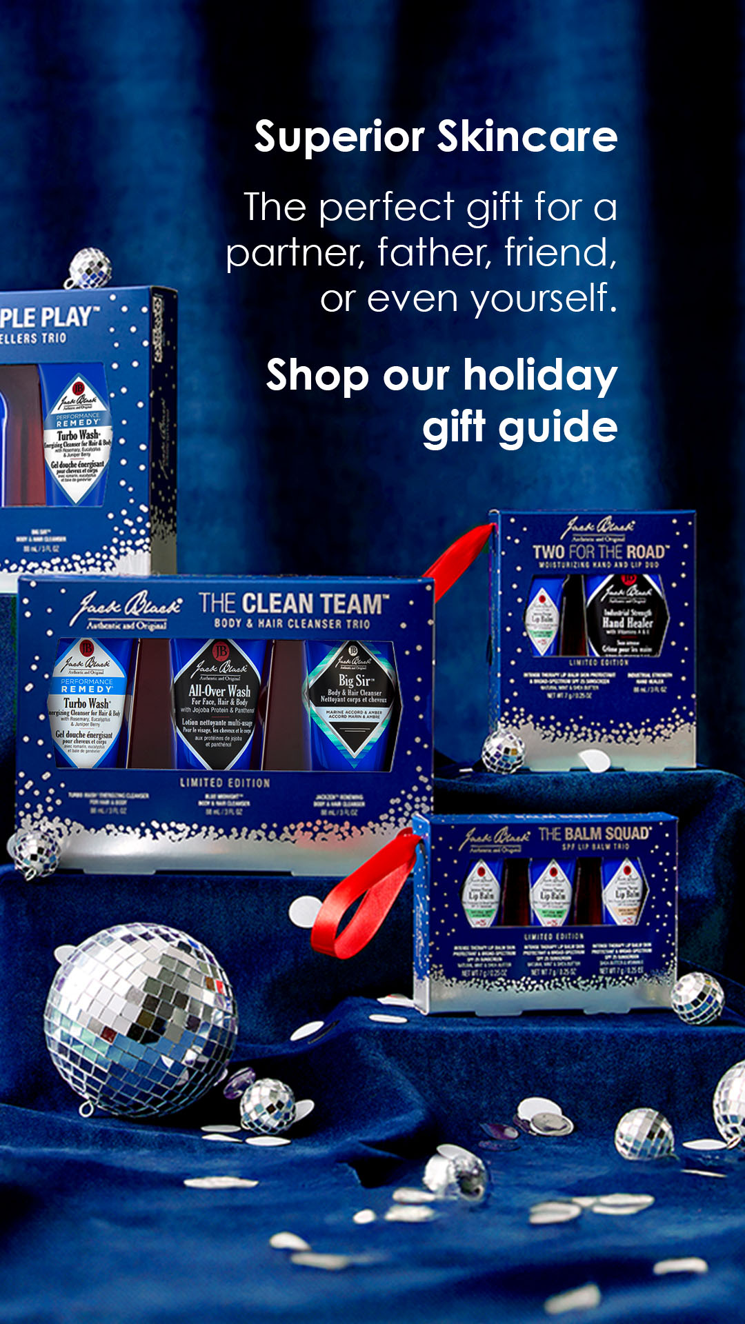 Jack Black Men's Skincare Canada Facebook ad