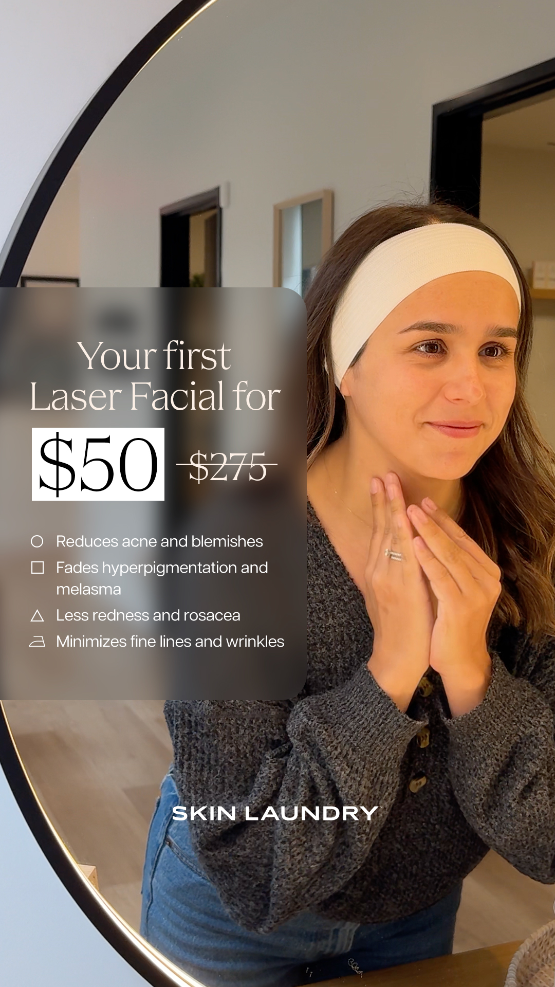 Skin Laundry Facebook ad