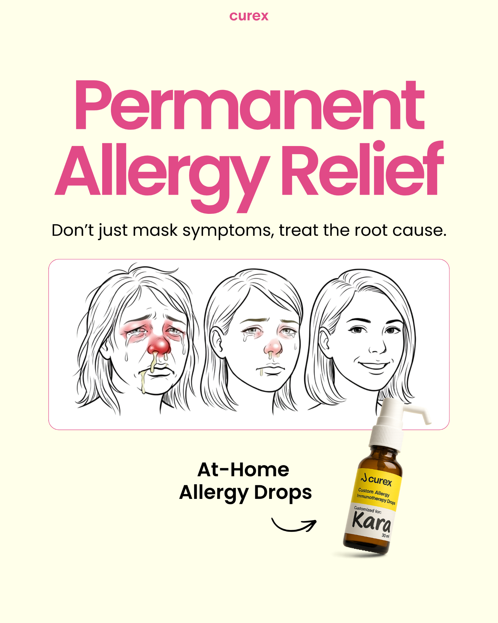 Curex Allergy Facebook ad