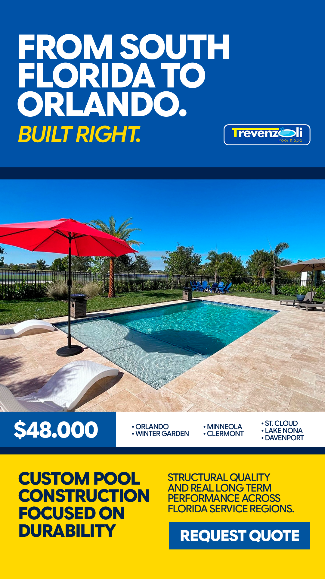 Trevenzoli Pool Services Facebook ad