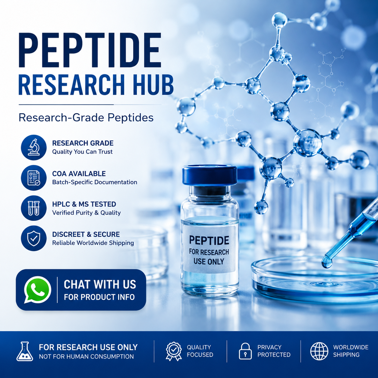 PeptiCore Research Facebook ad: WhatsApp Us & Get Exclusive Deals