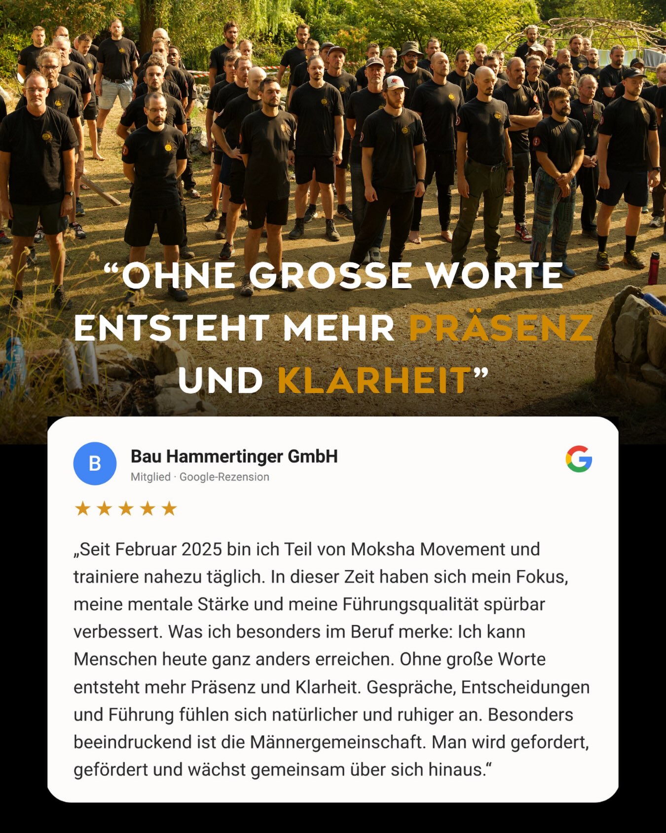 Moksha Movement - Männerakademie Facebook ad