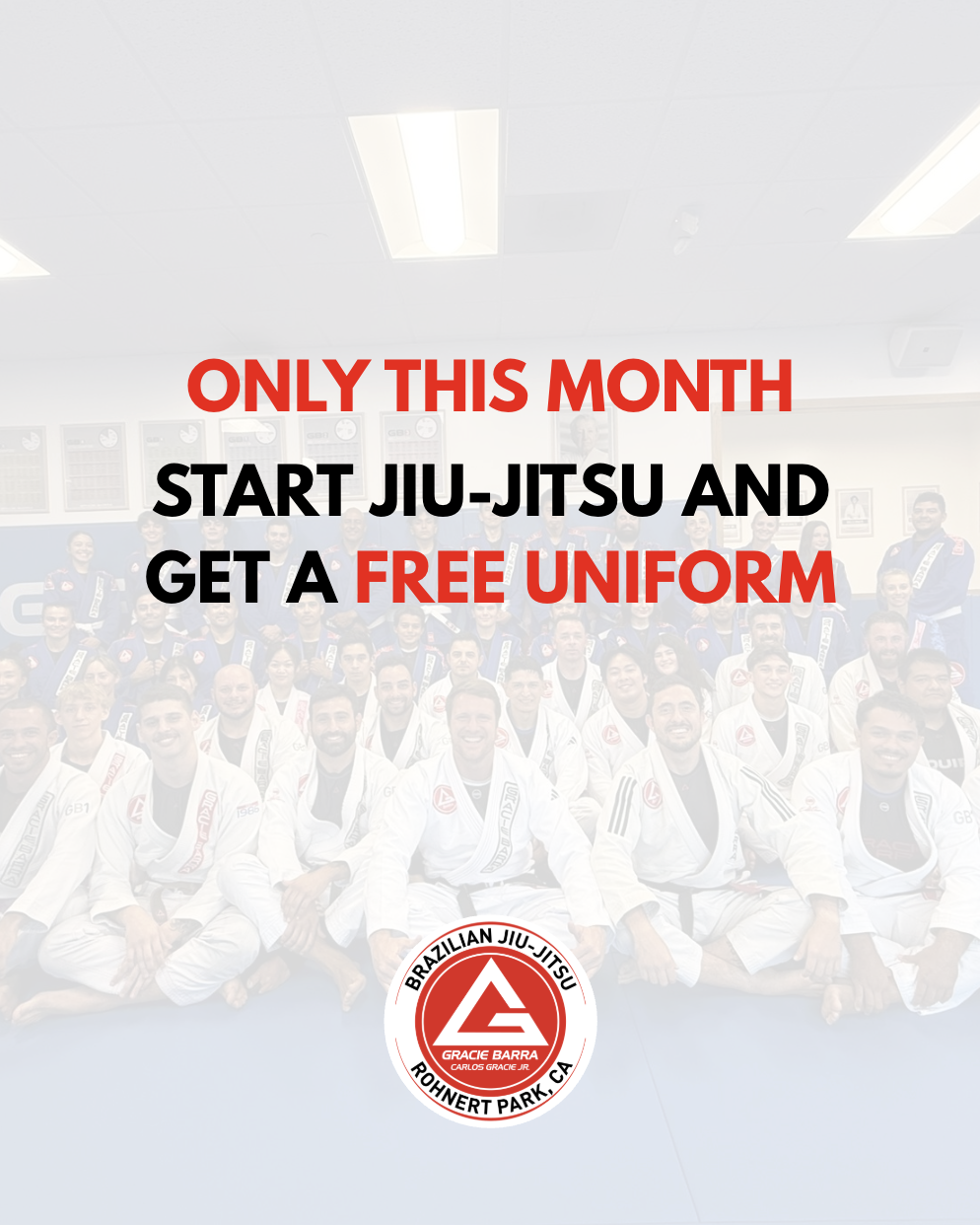 Gracie Barra Rohnert Park Martial Arts Facebook ad from Aug 31, 2026