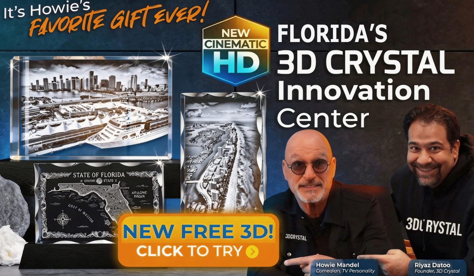 3D Crystal Facebook ad