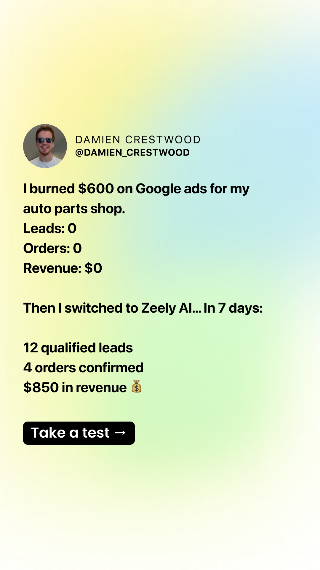 Zeely Facebook ad