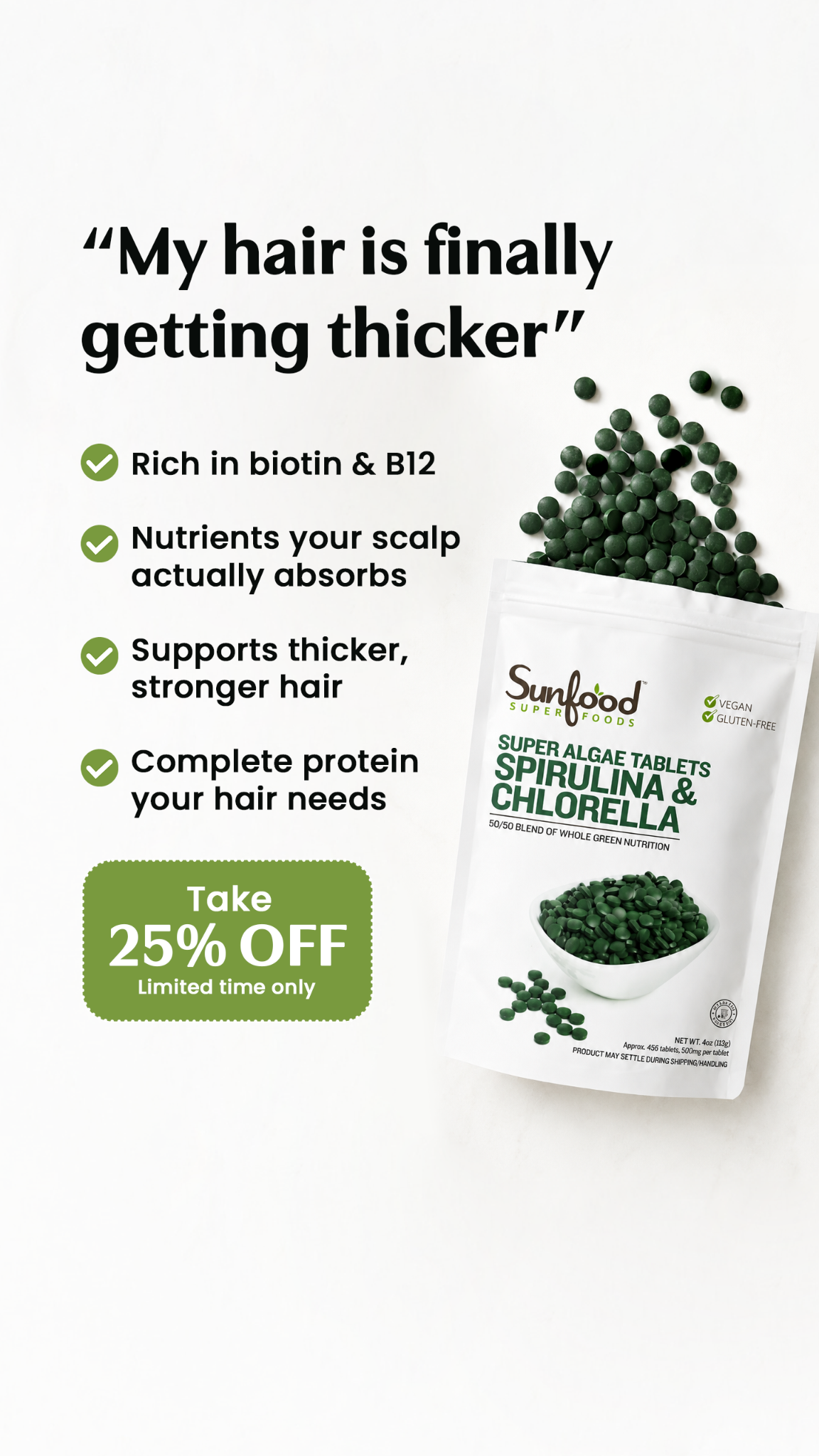 Sunfood Superfoods Facebook ad