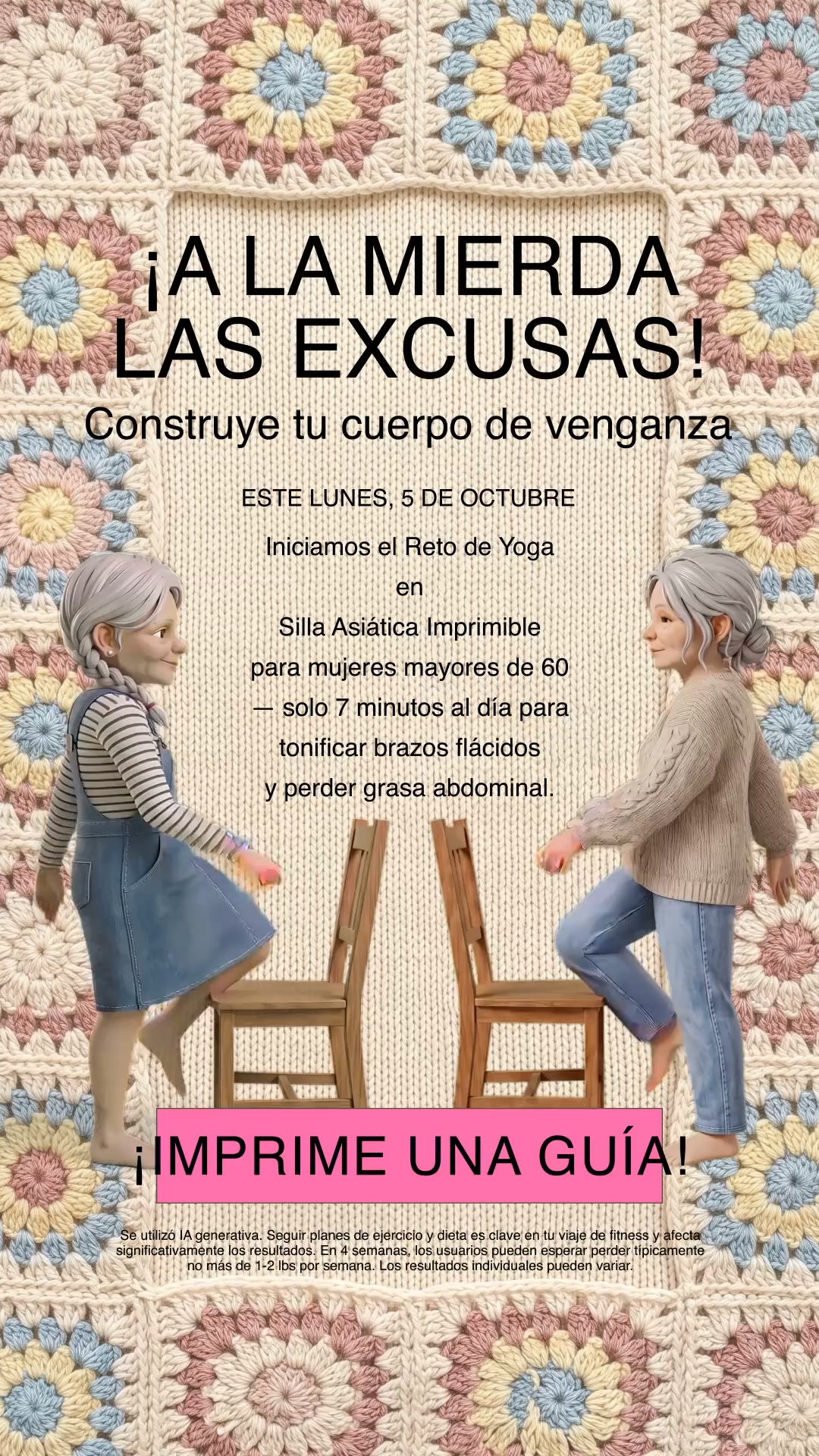 Lori Fitness Facebook ad: ¡Siéntete más fuerte, con más energía y activa…