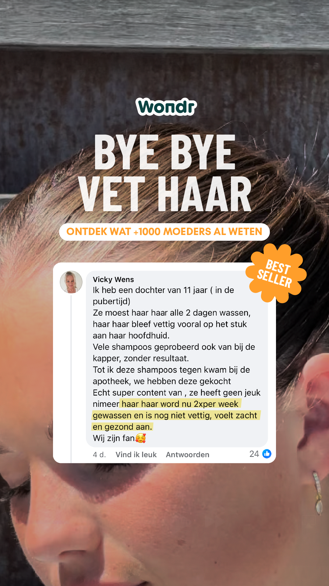 WONDR care Facebook ad