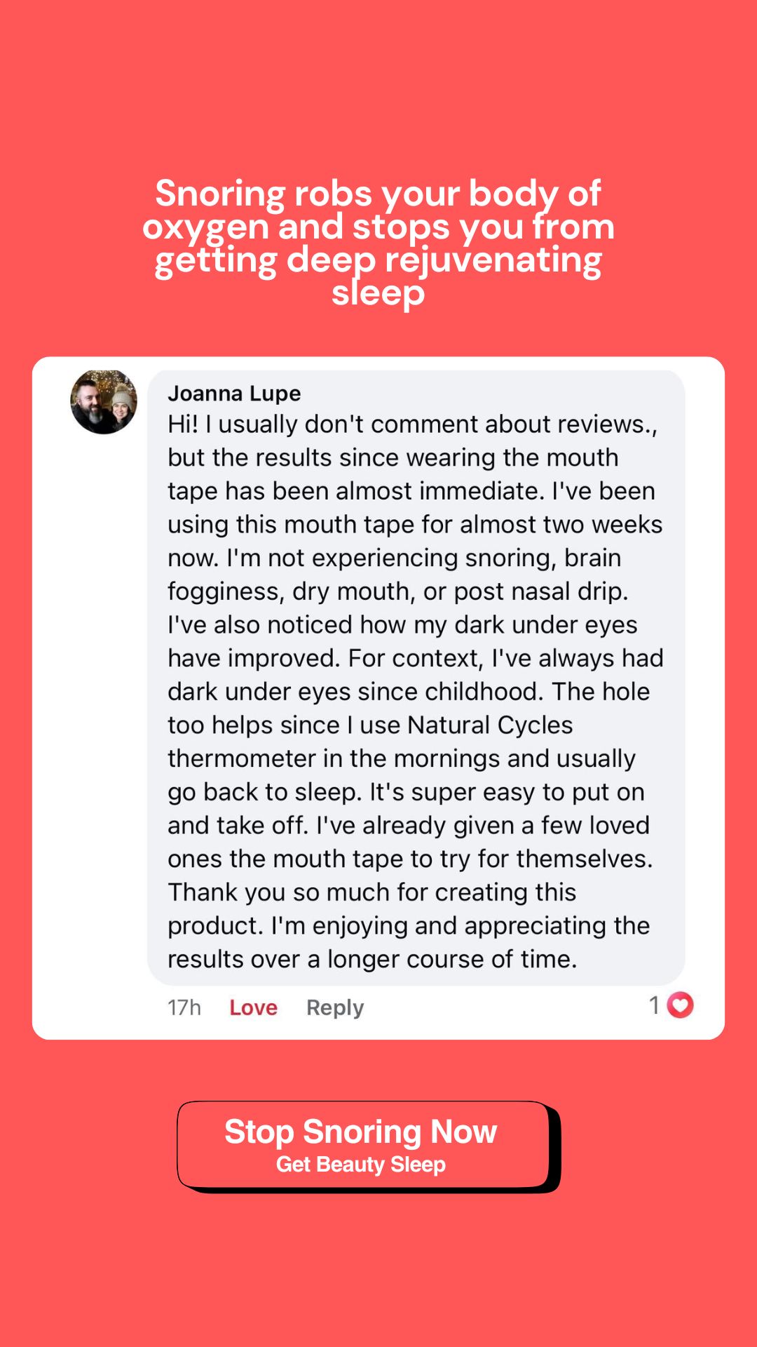 Dr Fern White Facebook ad