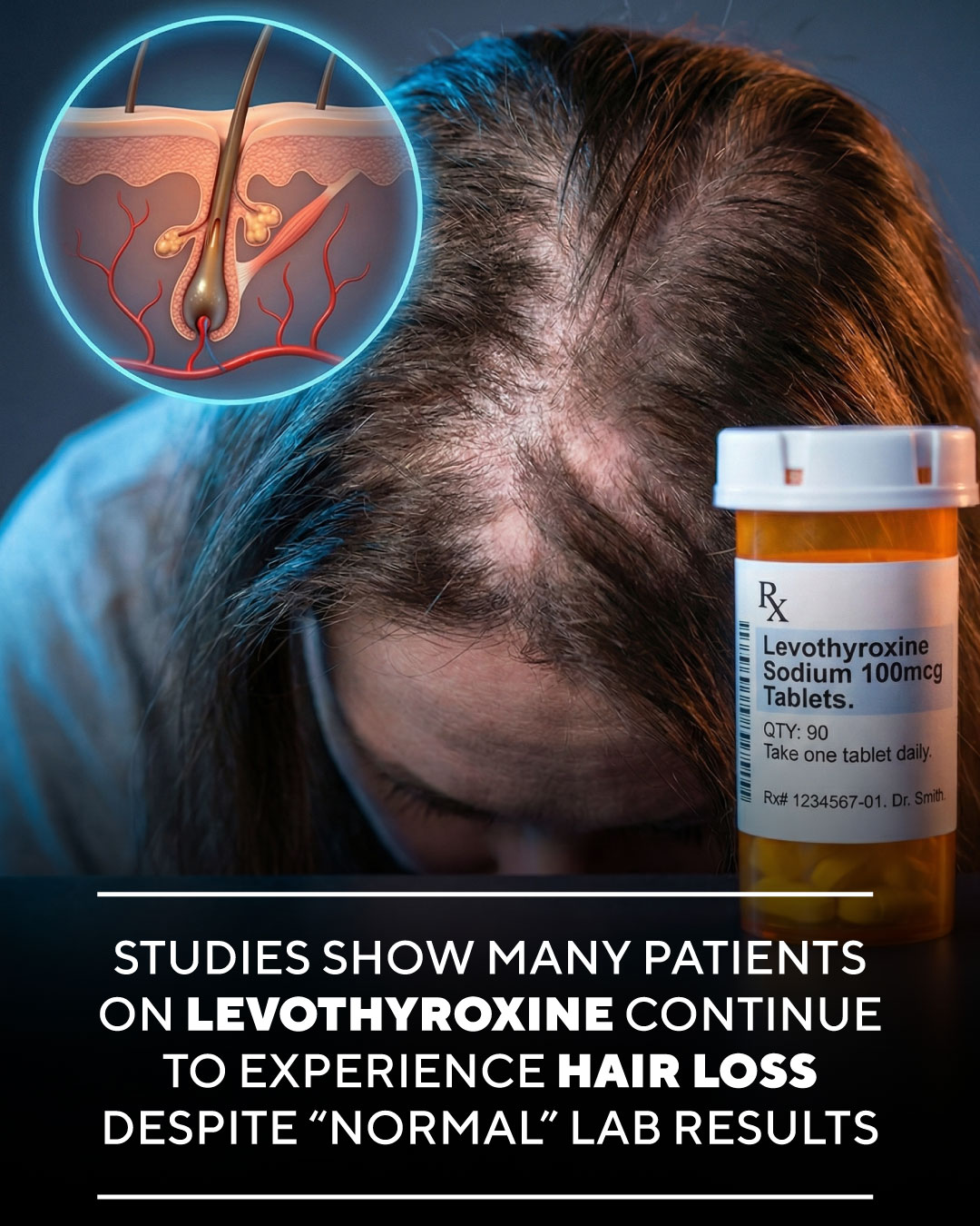 Dr. Samantha James - Thyroid Endocrinologist Facebook ad: The first-ever hair loss solution for Hashimotos