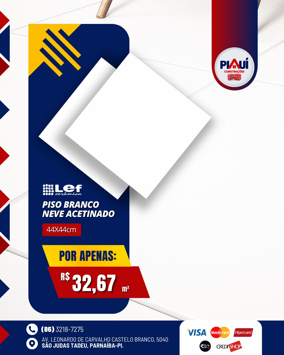 Piauí Construções PHB - Parnaíba Facebook ad: Na Piauí Construções, transformamos projetos em realidade.