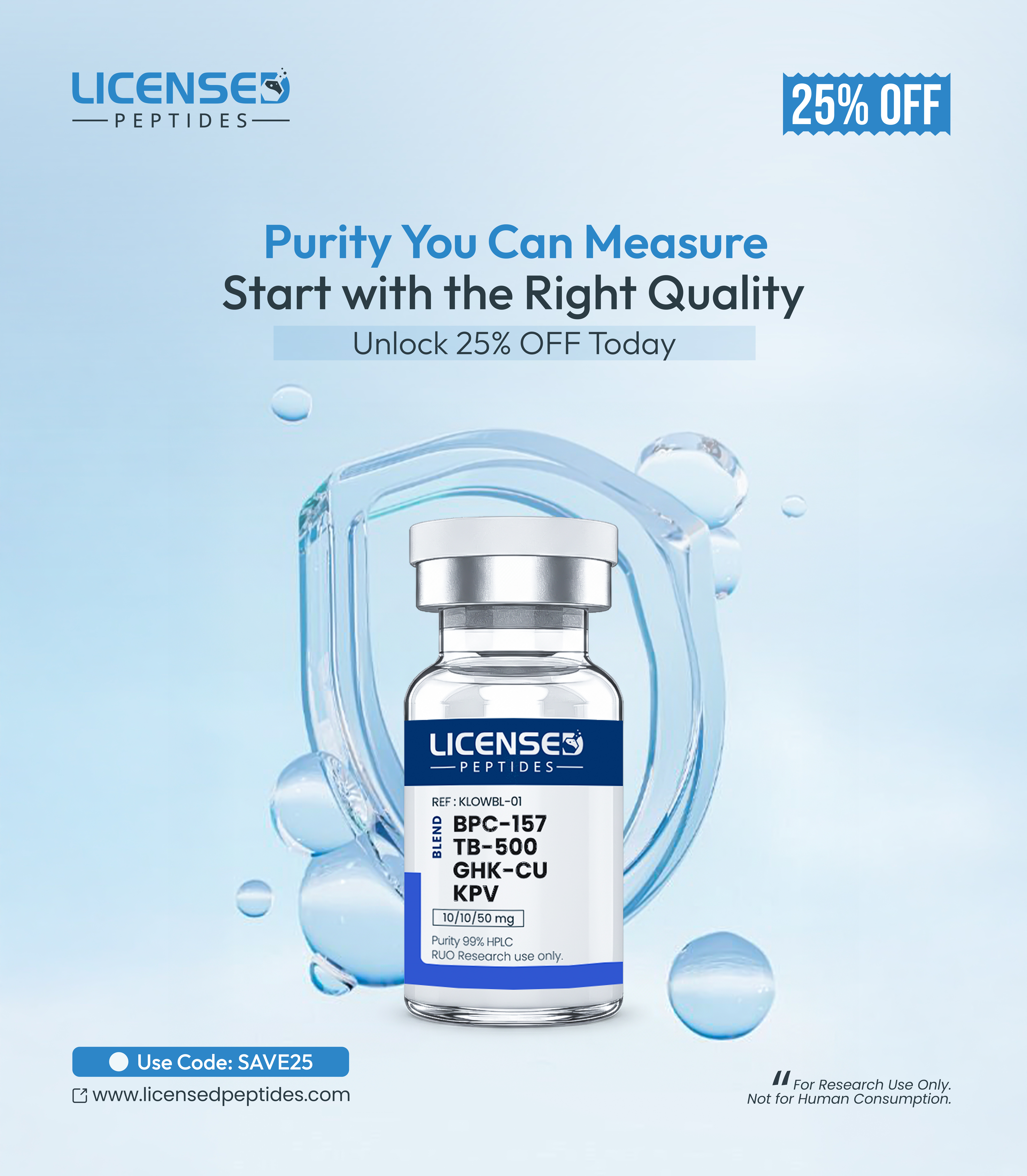 LicensedPeptides Facebook ad