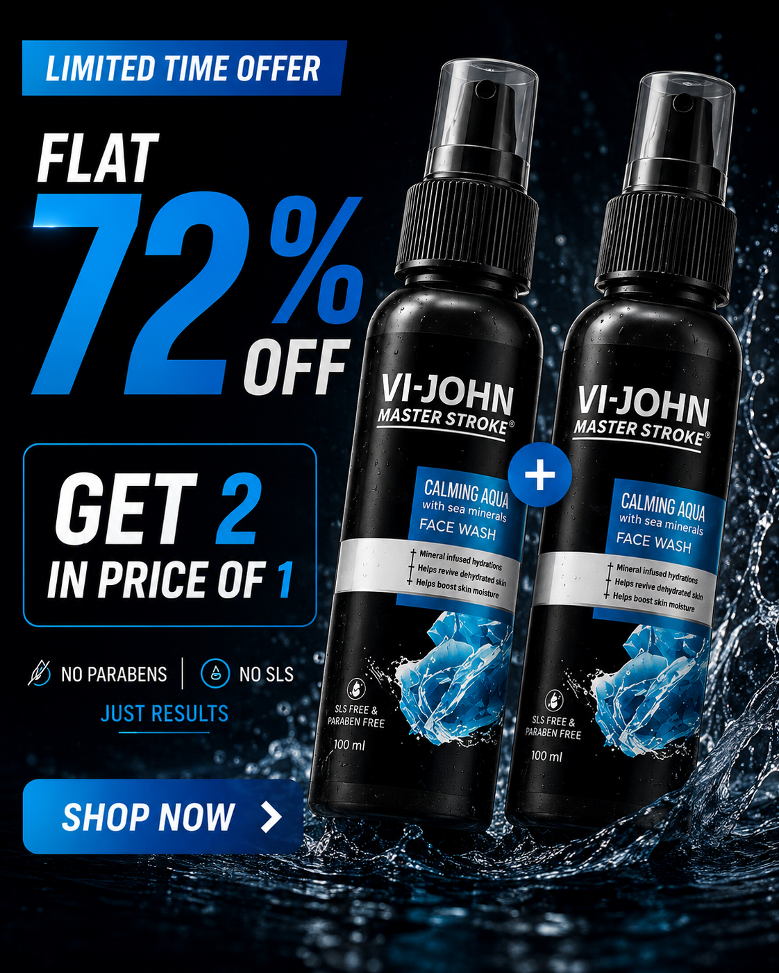VI JOHN Group Facebook ad: Give your skin the hydration it craves!