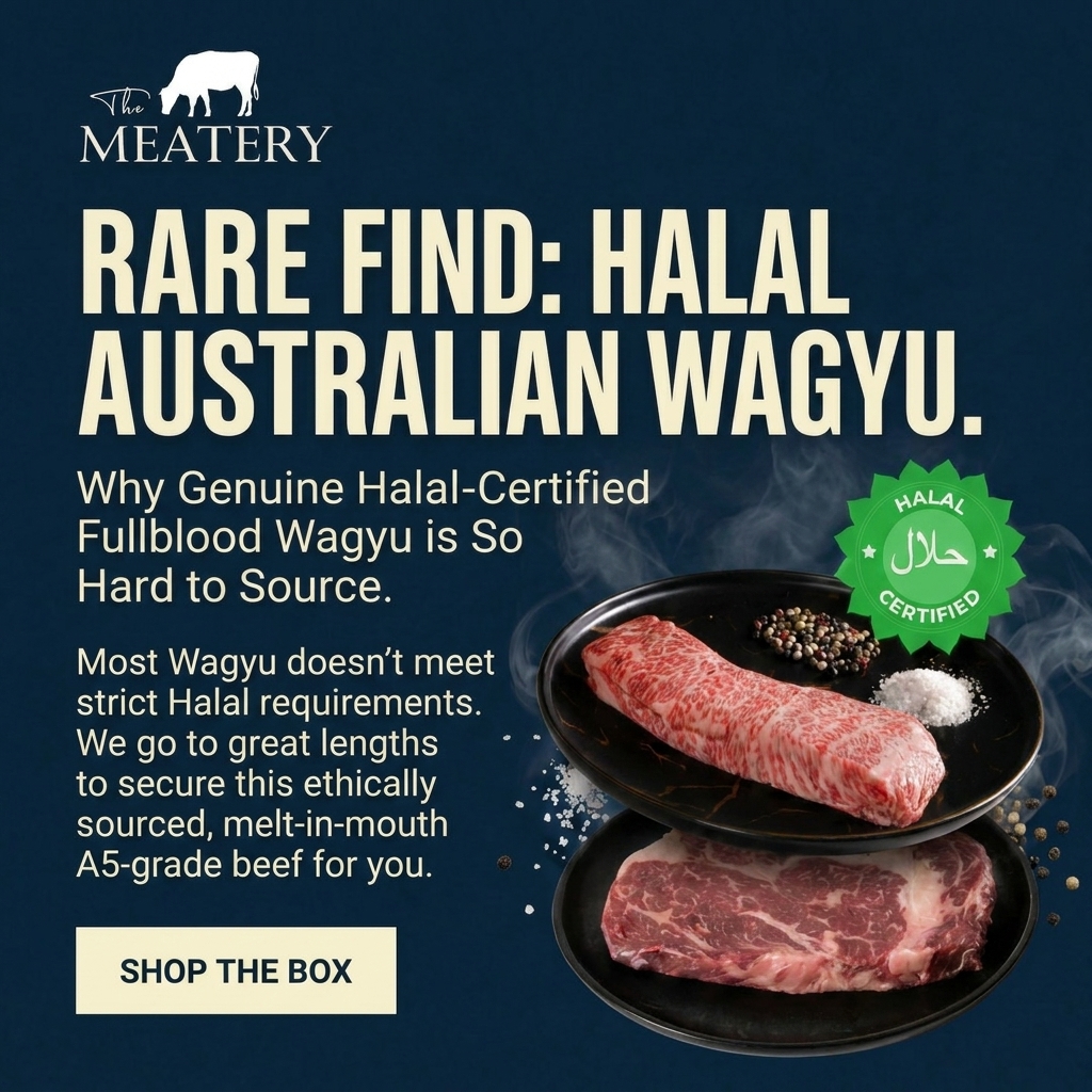 The Meatery Facebook ad: Rare Find: Halal Wagyu