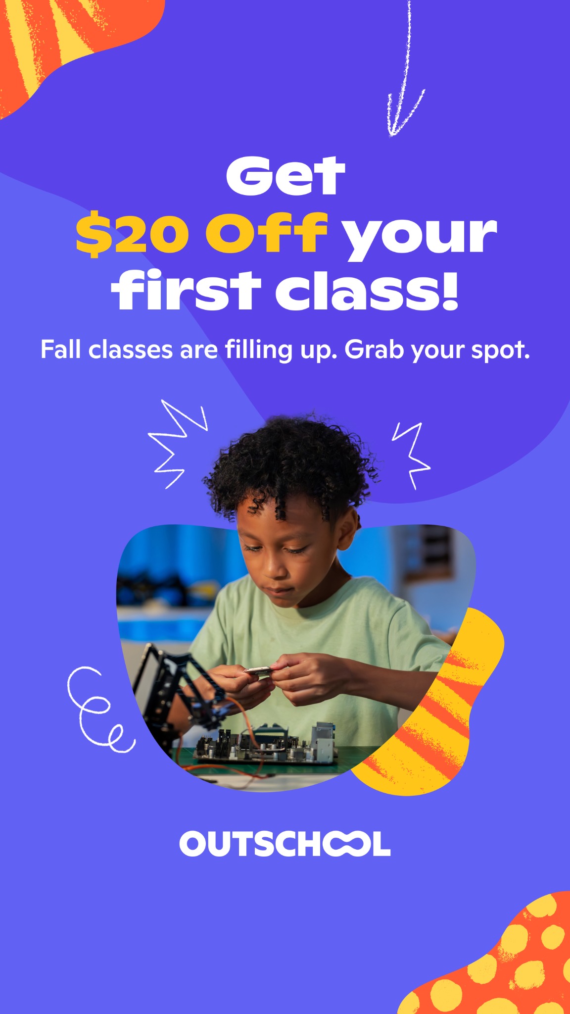 Outschool Facebook ad
