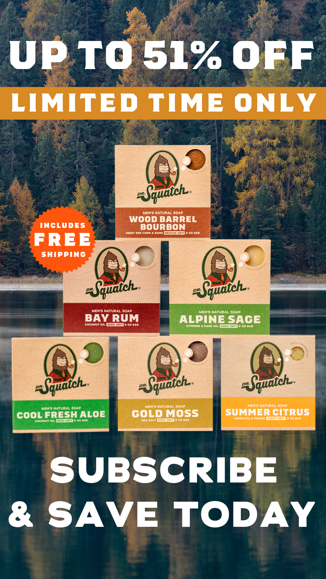Dr. Squatch Facebook ad