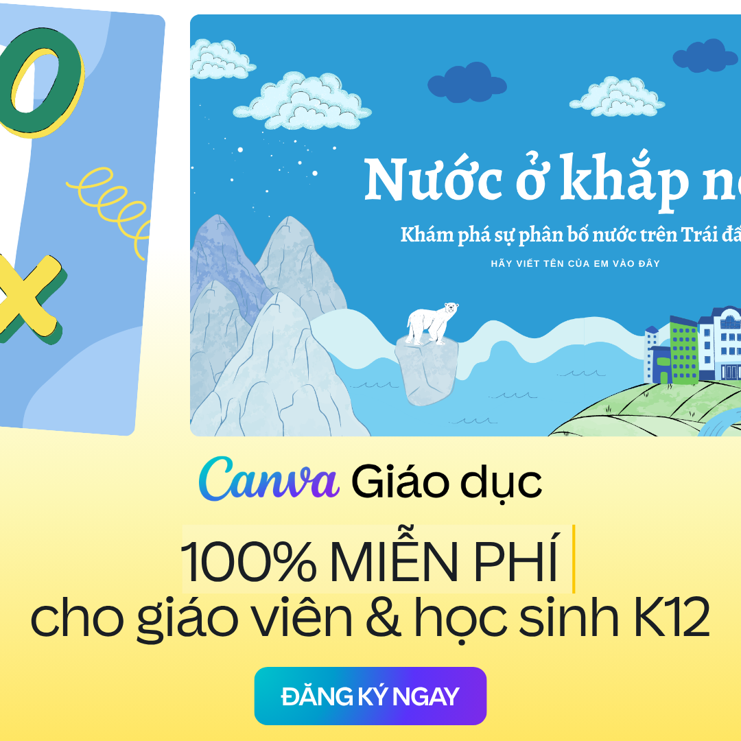 Canva Vietnam Facebook ad: Đăng ký Canva Giáo dục miễn phí