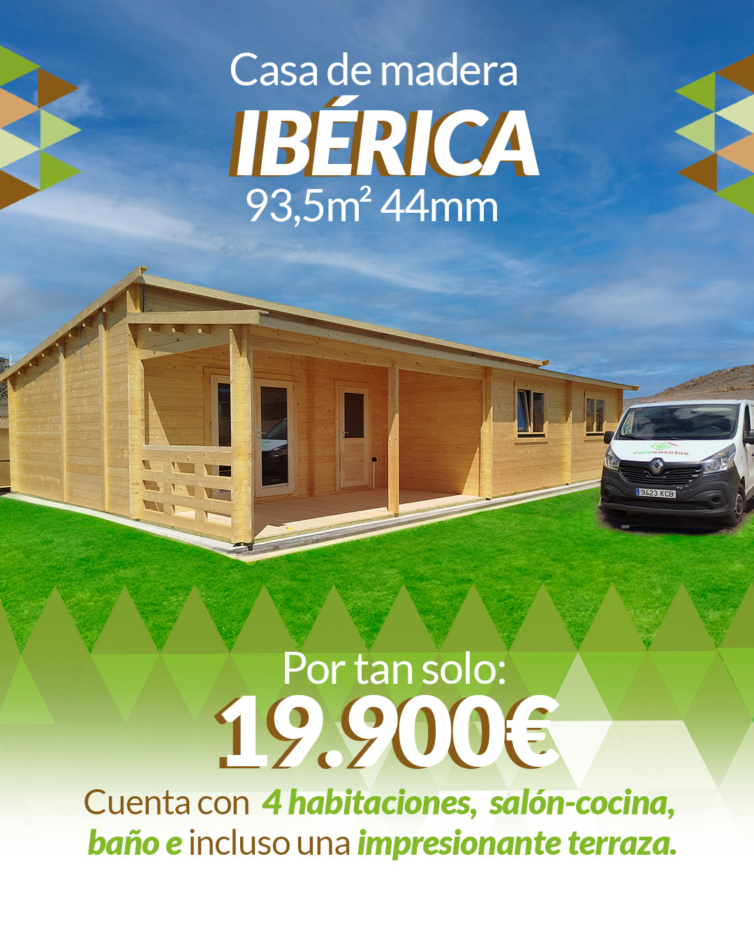 EuroCasetas casas de madera y jardín online ad creative