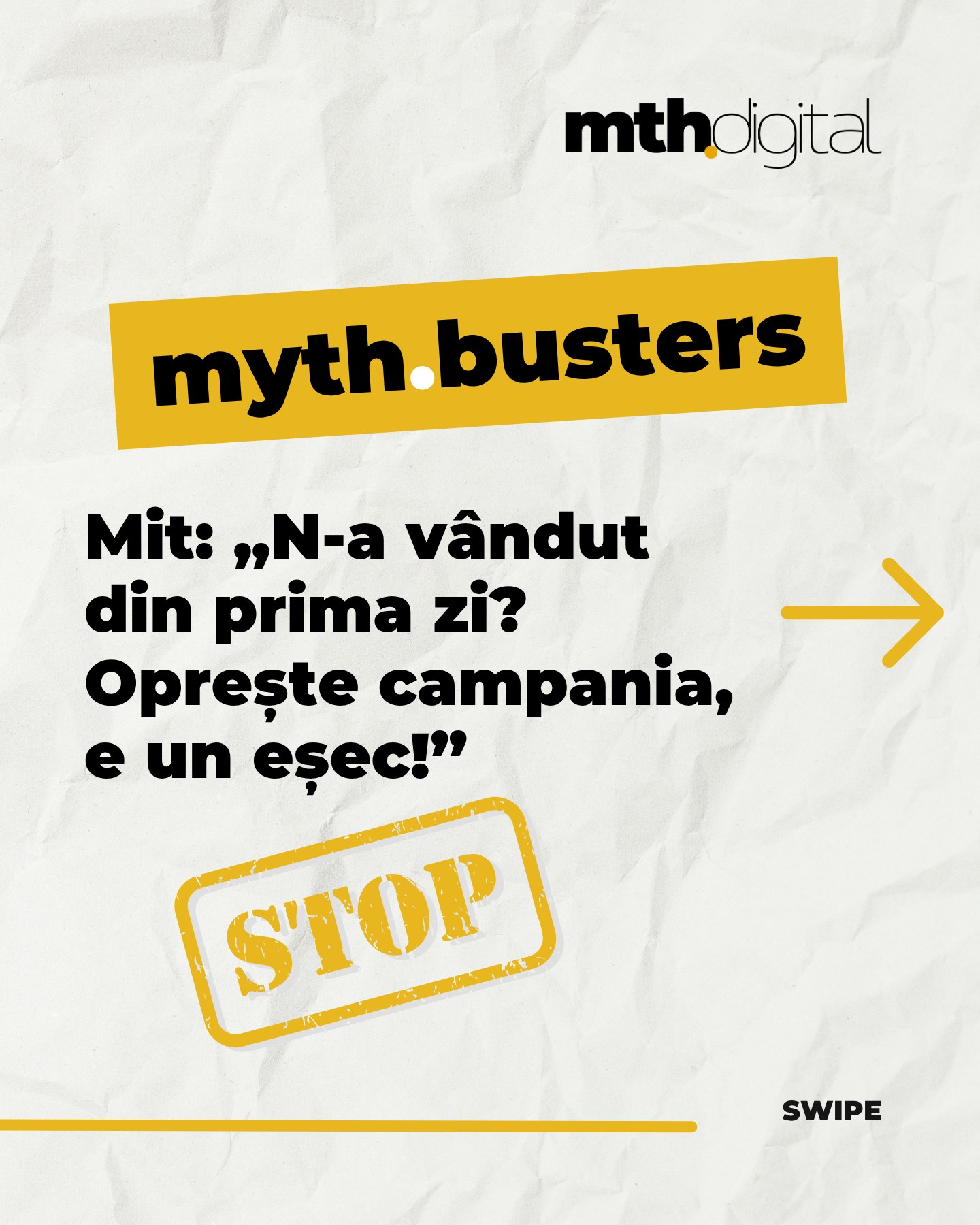 MTH Digital Facebook ad: De câte ori ai oprit o campanie după…