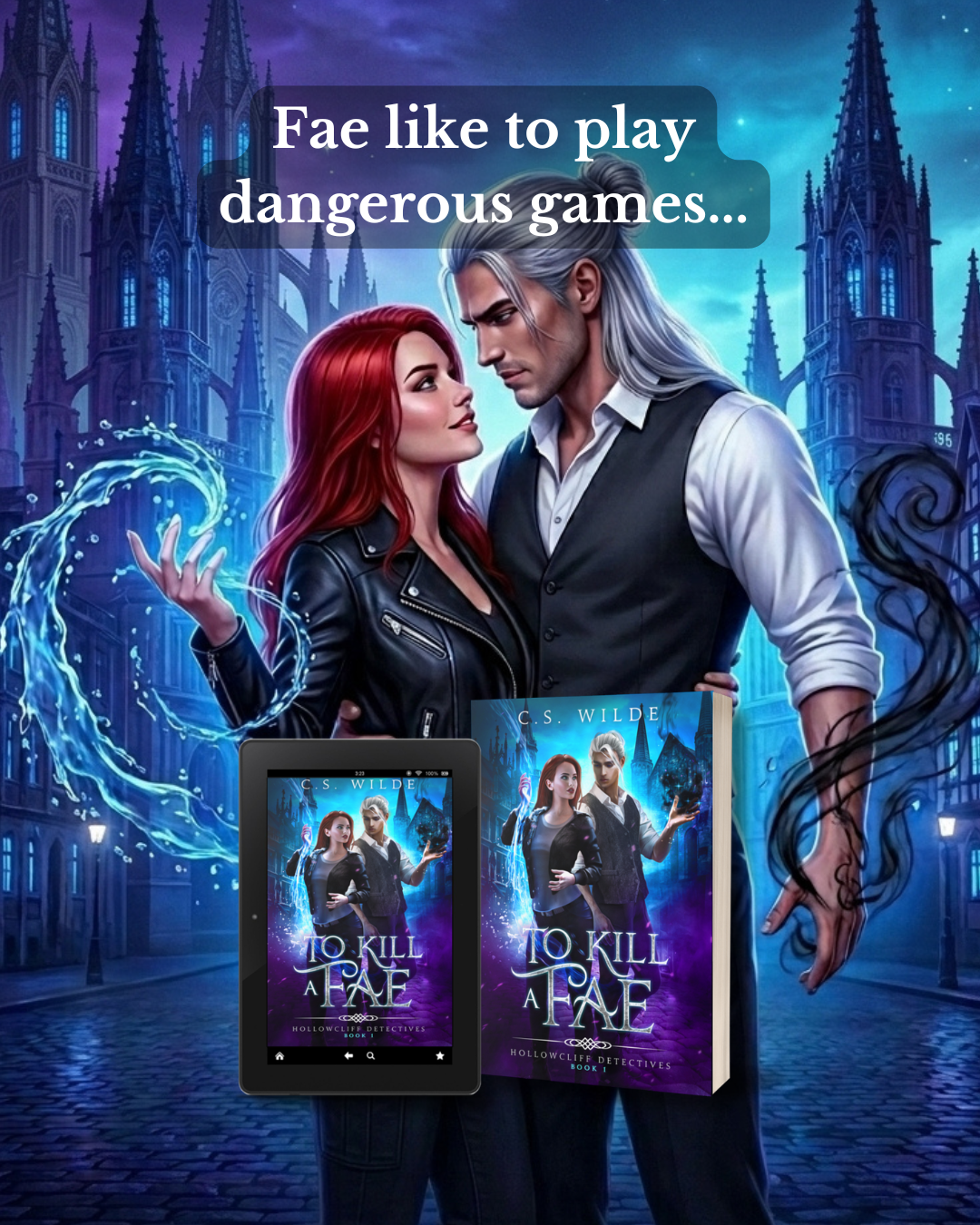 Sci-fi & Fantasy Love Facebook ad: He calls her Kitten. She calls him Death Bringer.