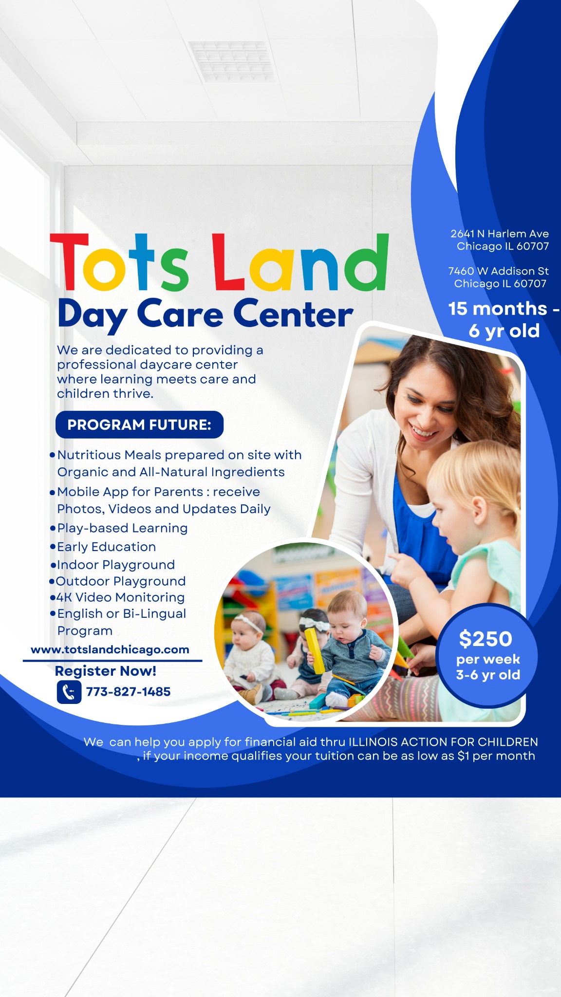 Tots Land - Przedszkole Facebook ad from Oct 3, 2025