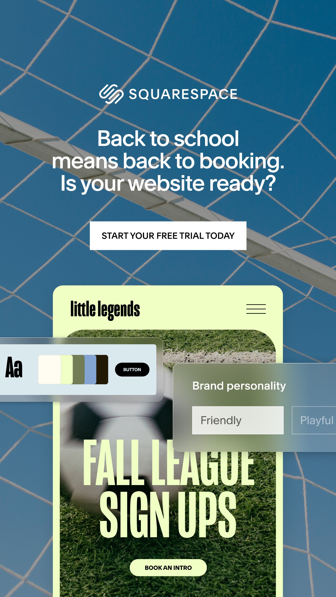 Squarespace Facebook ad