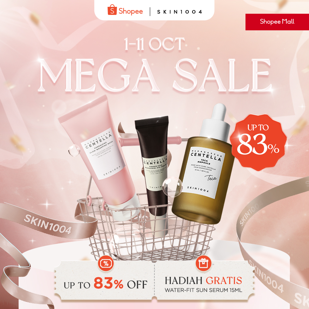 SKIN1004_Indonesia Facebook ad: Spesial Rilis: Poremizing Clear Ampoule Pad