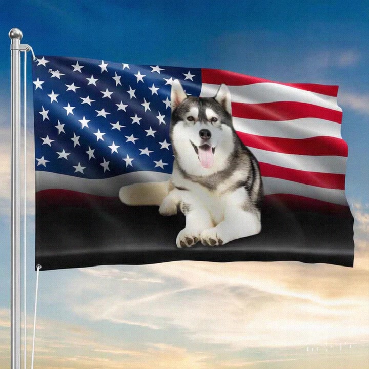 Unique Flags Facebook ad: Limited Stock! Grab Your Husky Flag- Show Your American…