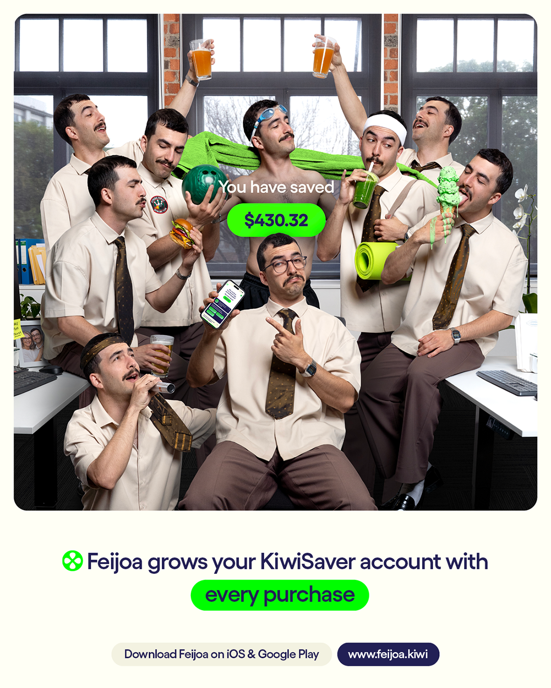 Feijoa Facebook ad: Invest in Your Future with Every Purchase