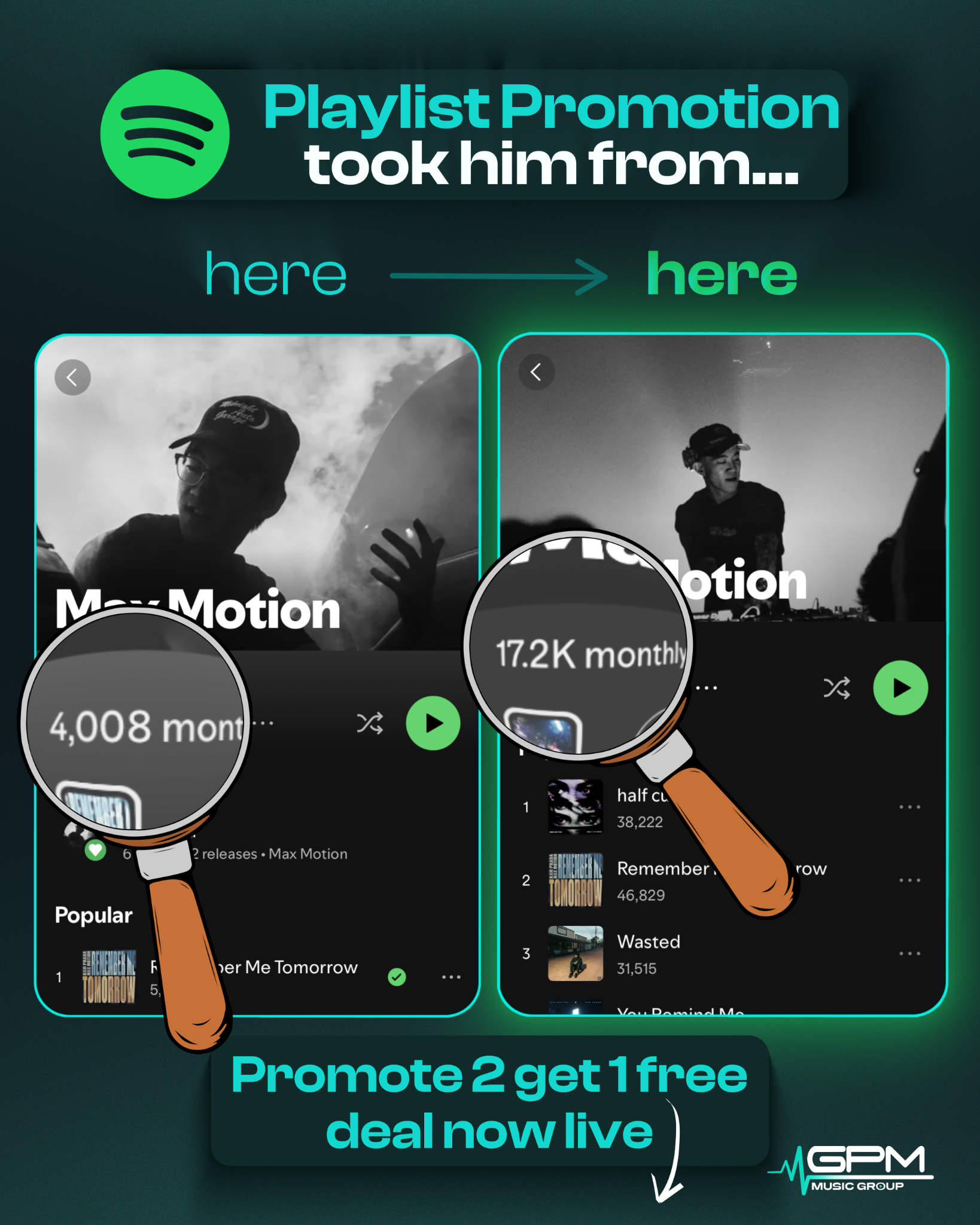 GPM Music Group Facebook ad