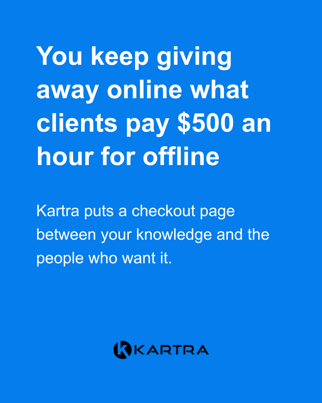 Kartra Facebook ad