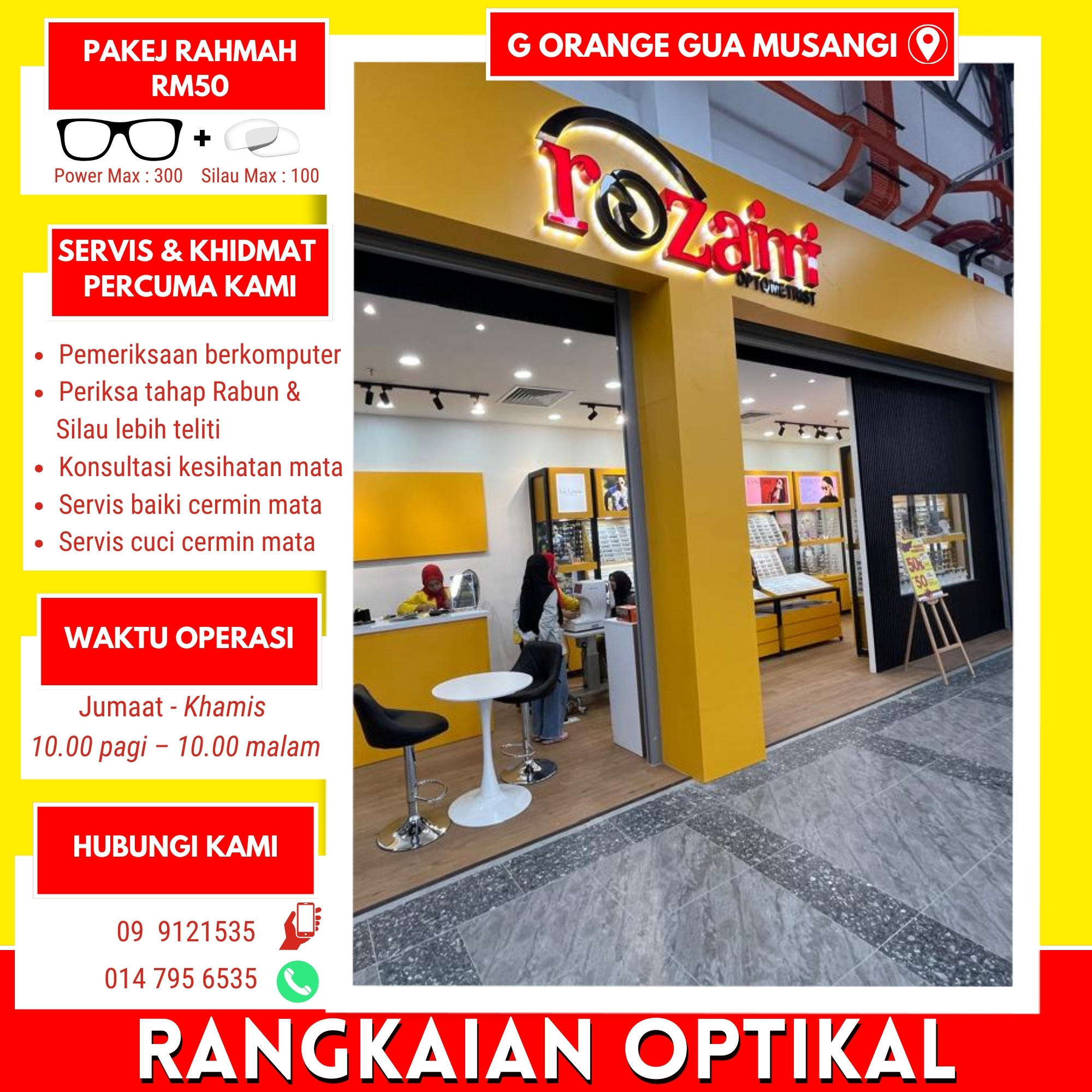 Rozaimi Optometrist Facebook ad
