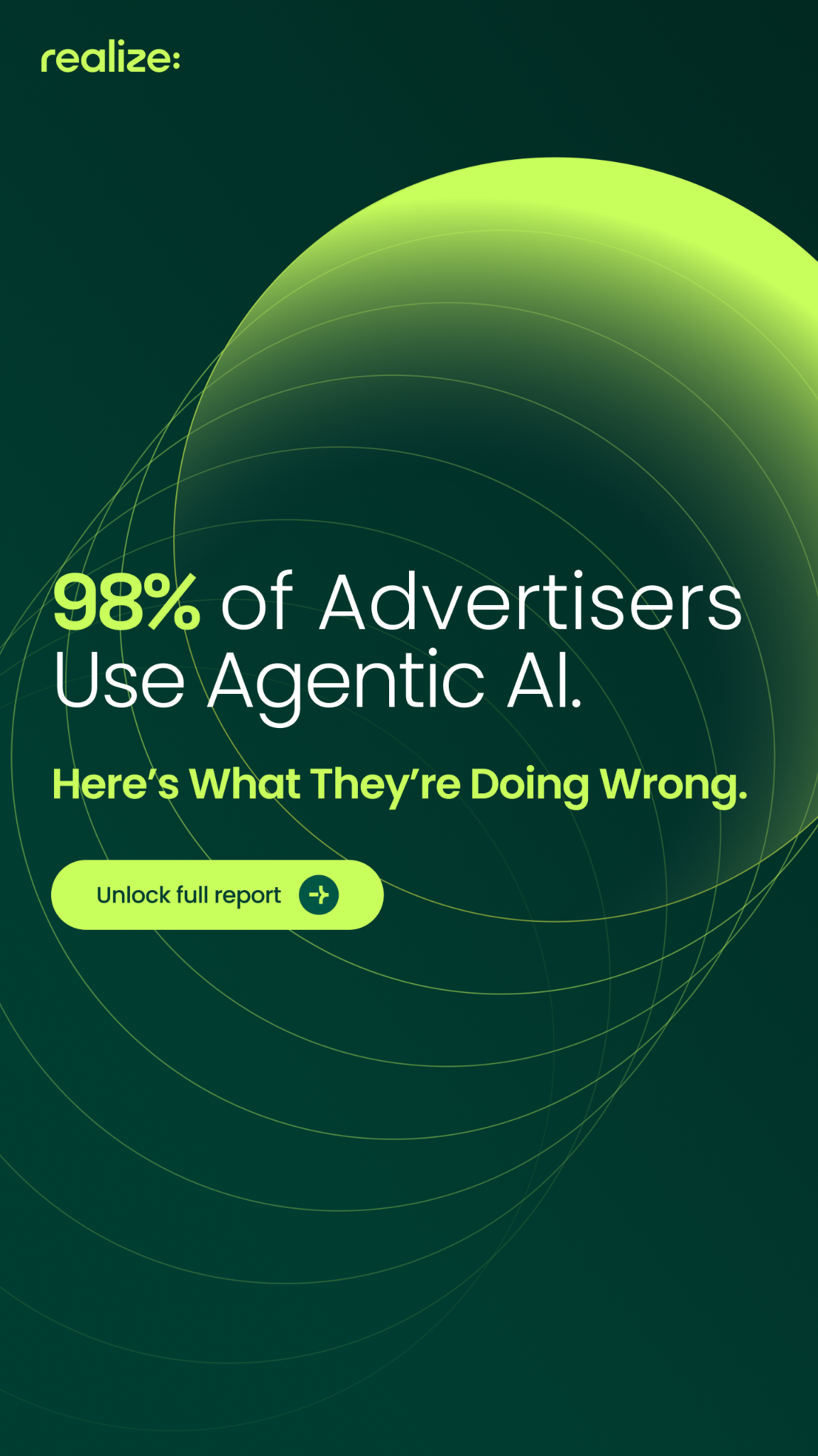 Realize For Advertisers Facebook ad
