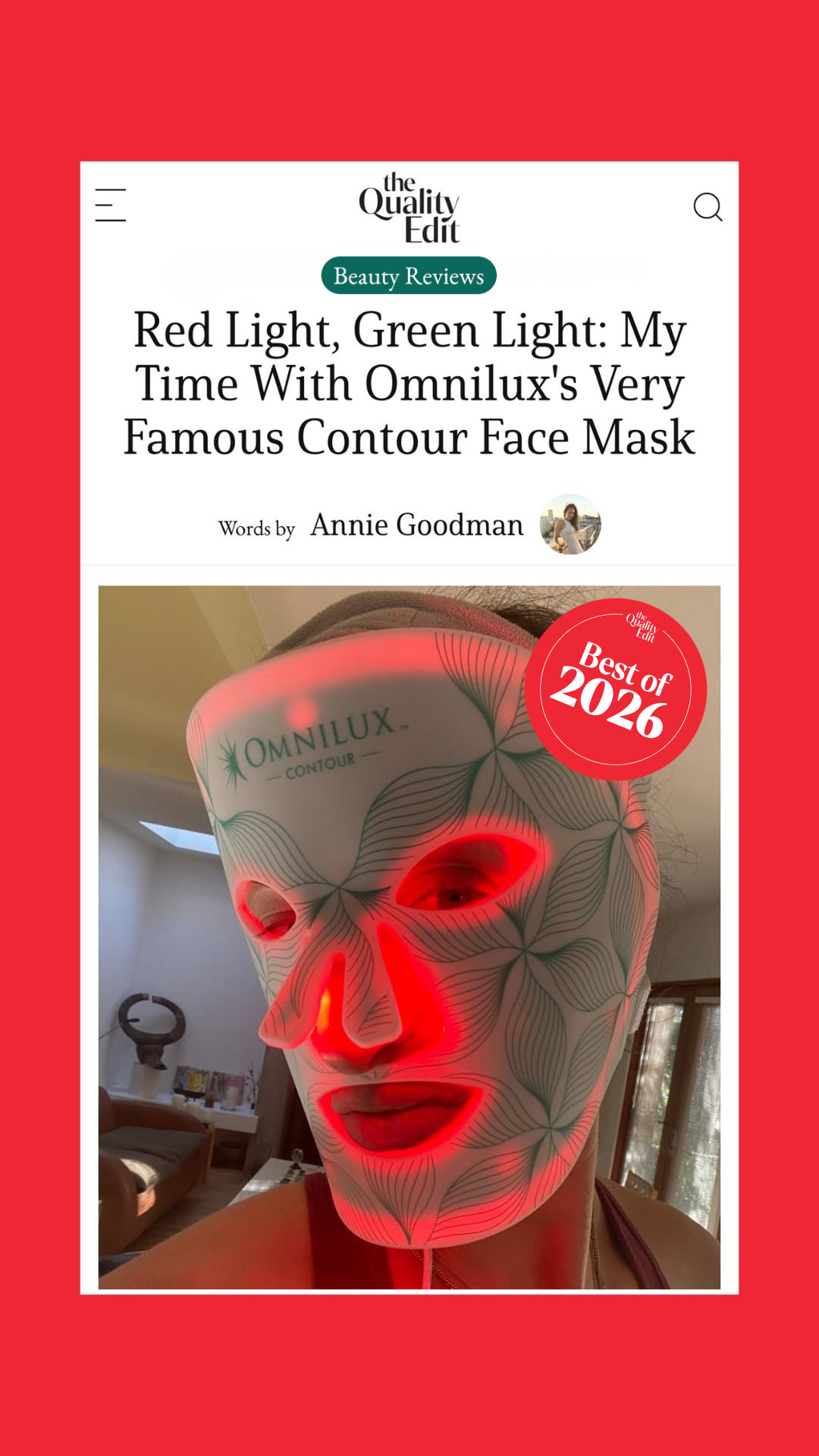 The Quality Edit Facebook ad