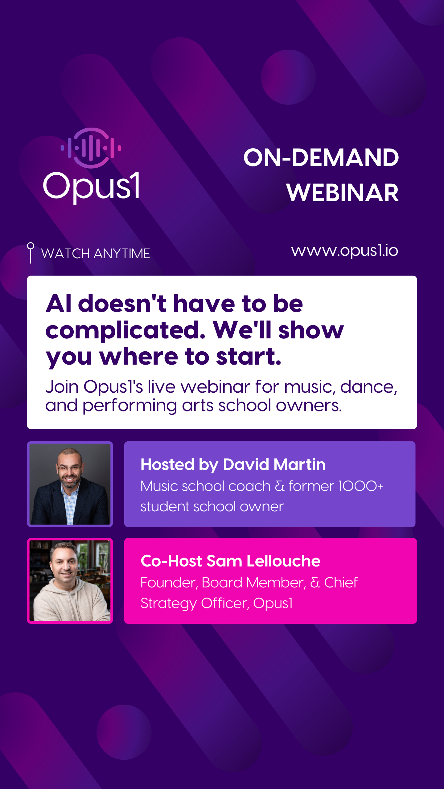 opus1.io Facebook ad