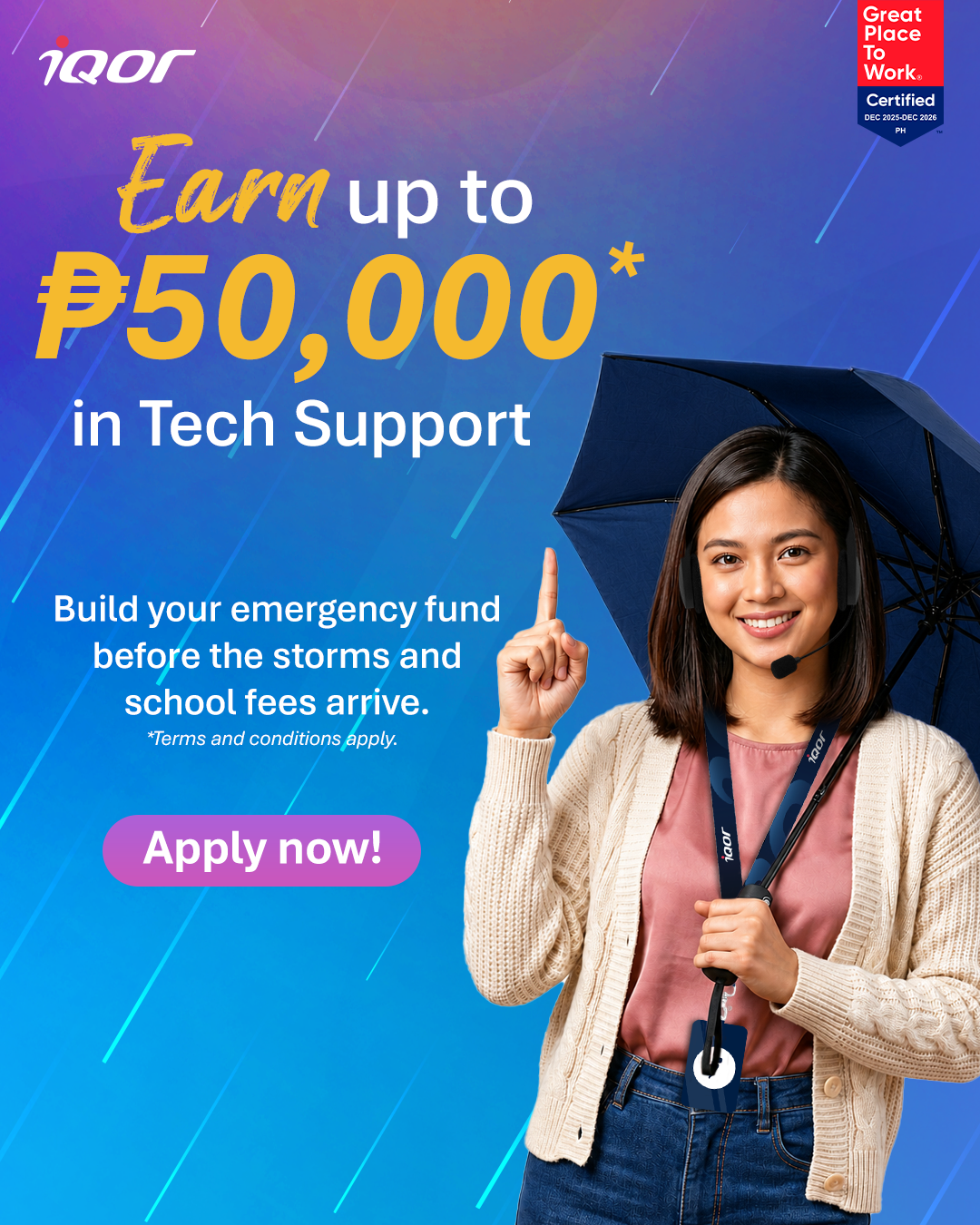 iQor Philippines Facebook ad