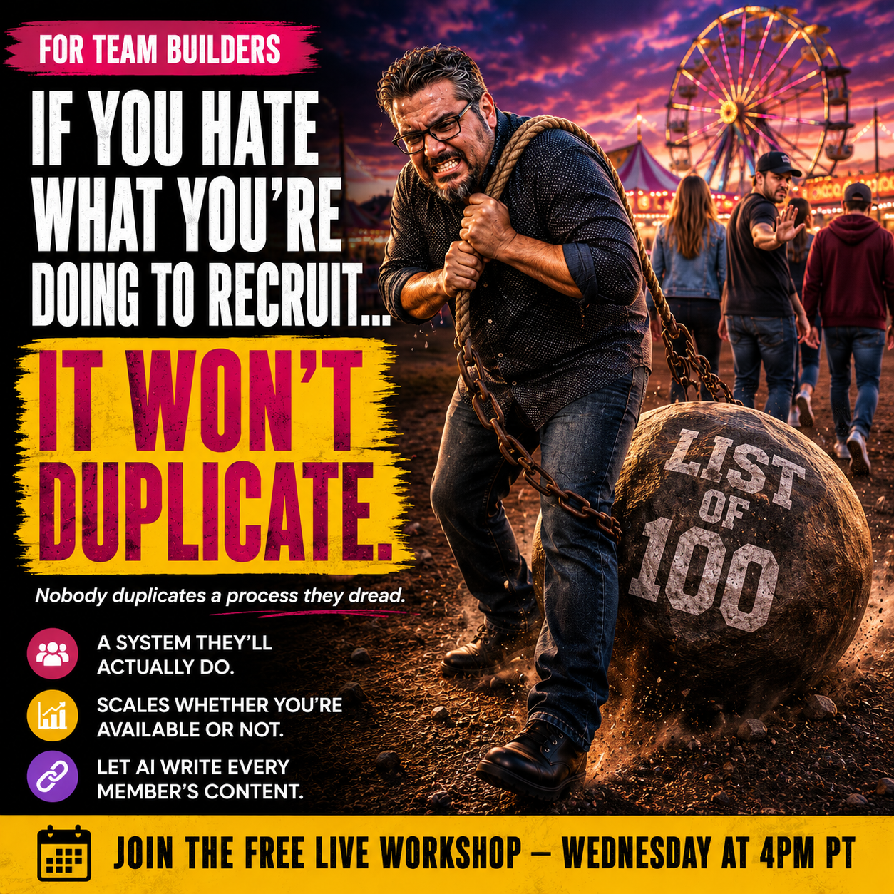 Attraction Marketing Facebook ad