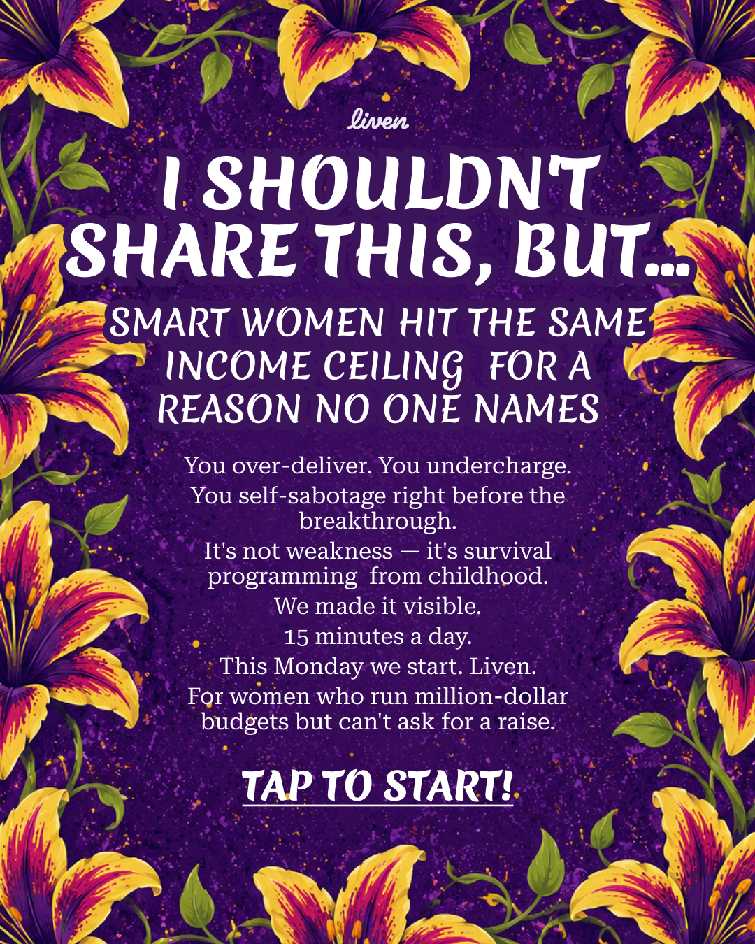 Liven: Self-Discovery Community Facebook ad
