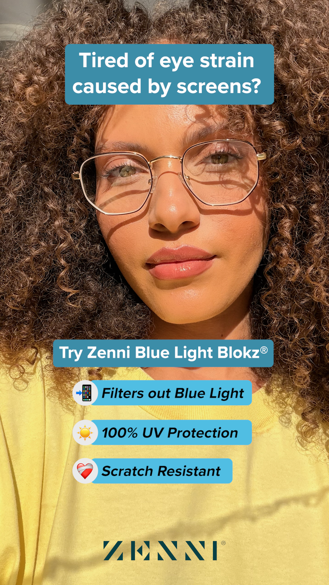 Zenni Optical Facebook ad