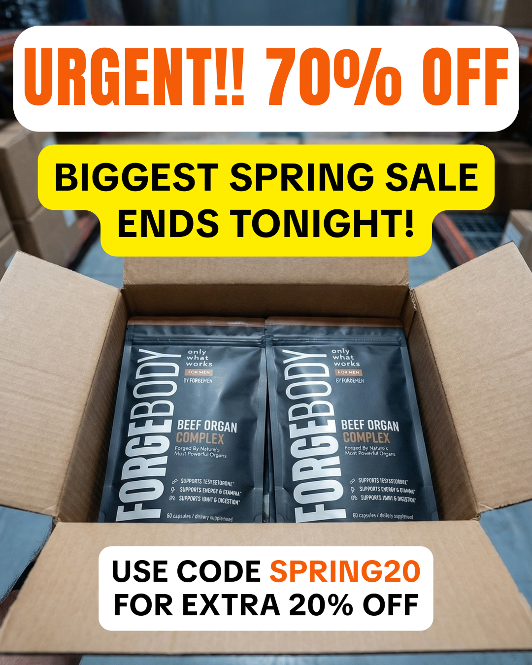 Forge Men Facebook ad