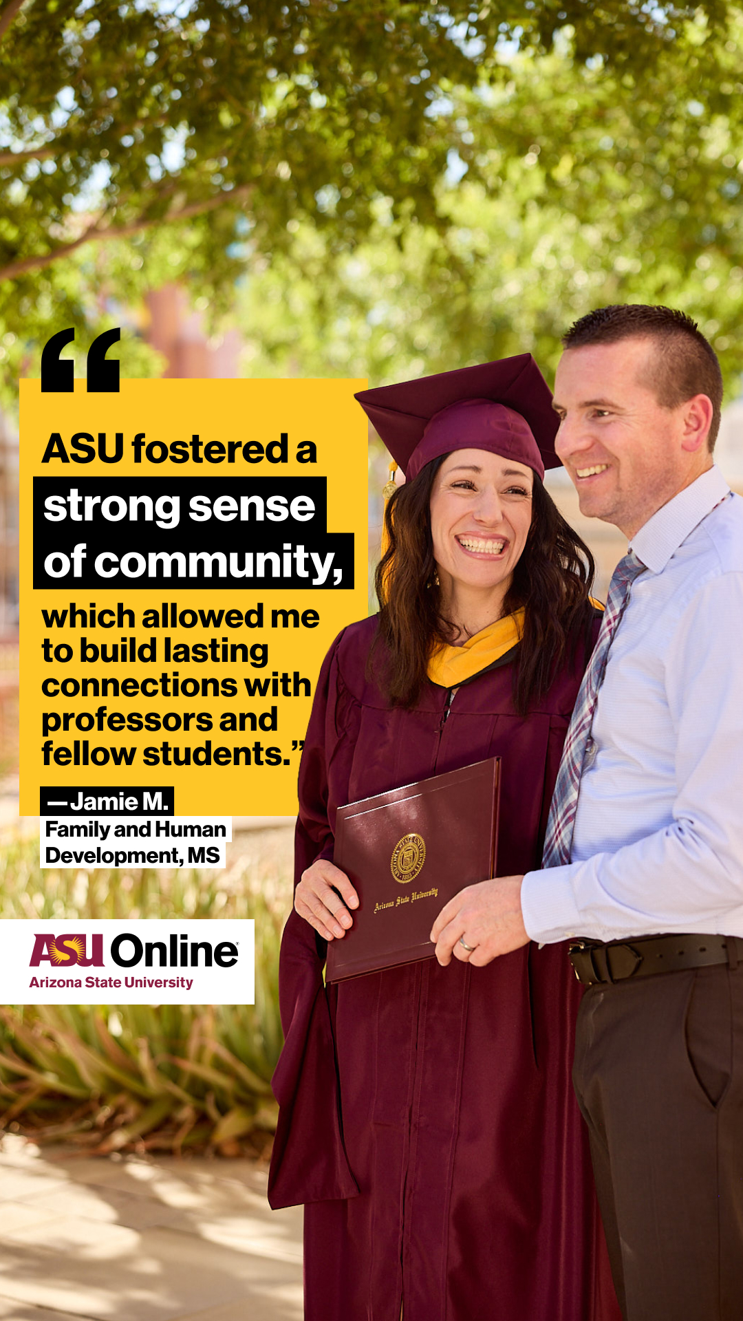 ASU Online Facebook ad