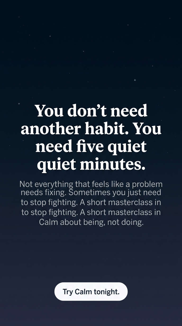 Calm Facebook ad