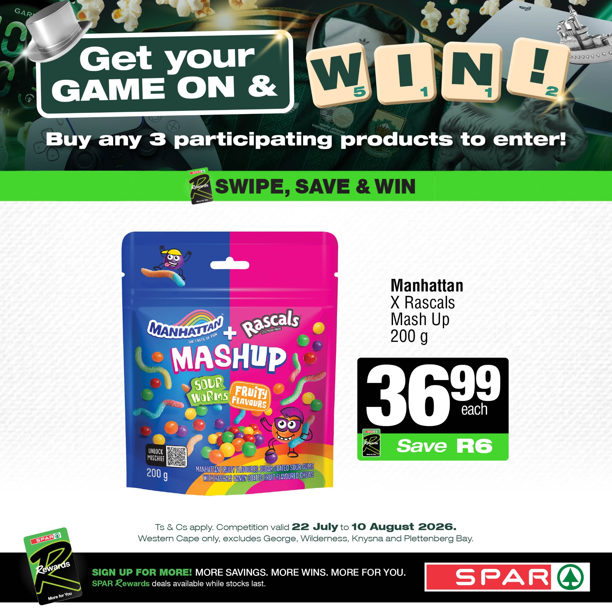 My SPAR Facebook ad: Buy any participating products to enter and WIN!