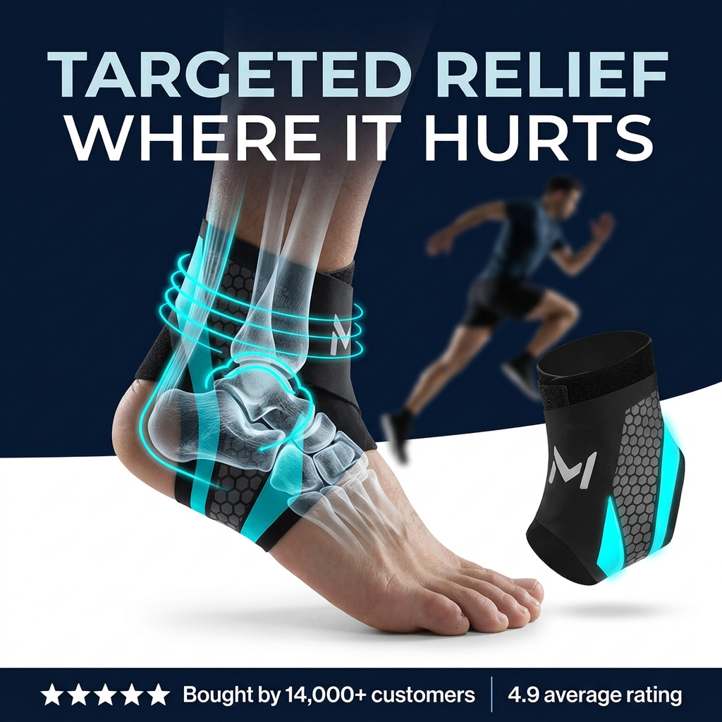 Athlete Recovery Lab Facebook ad: The Ankle Brace That Actually Fits In Your Shoes