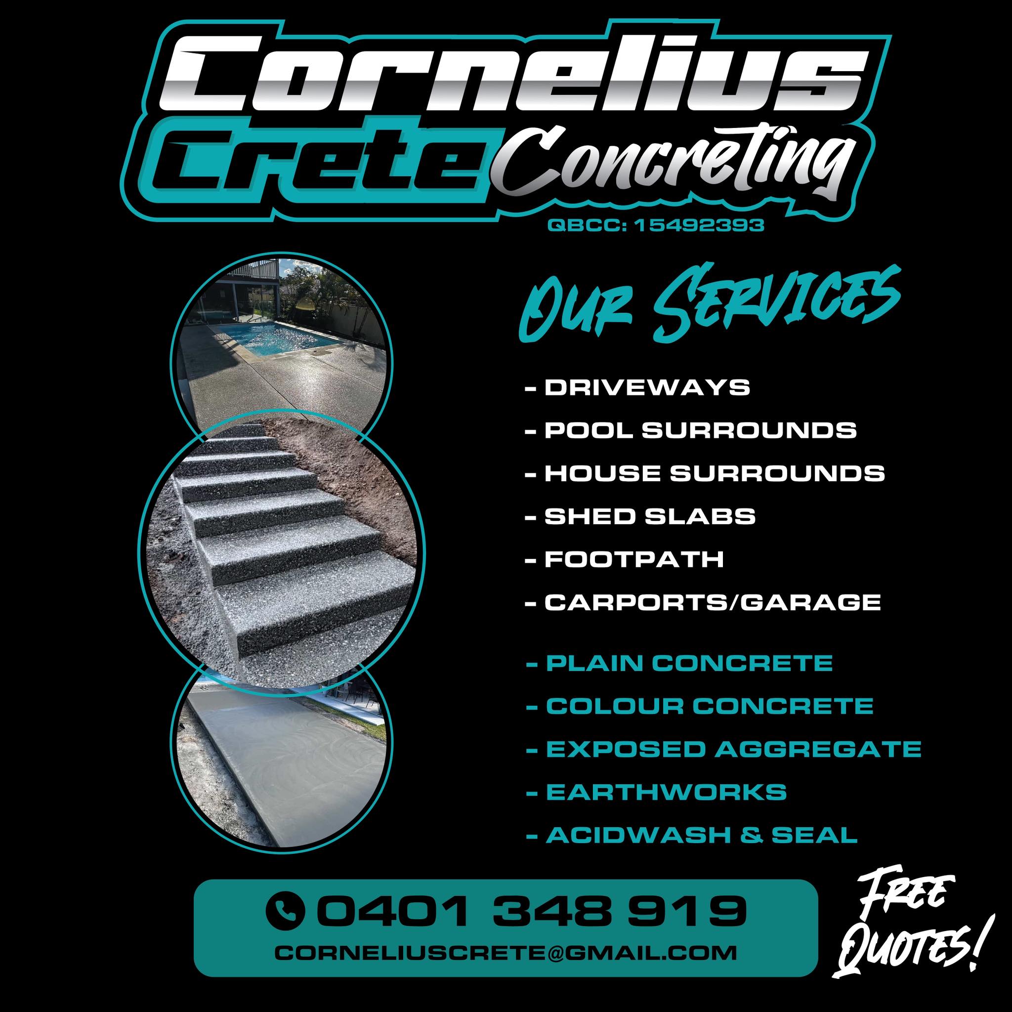 Cornelius Crete Facebook ad: QBCC license: 15492393
