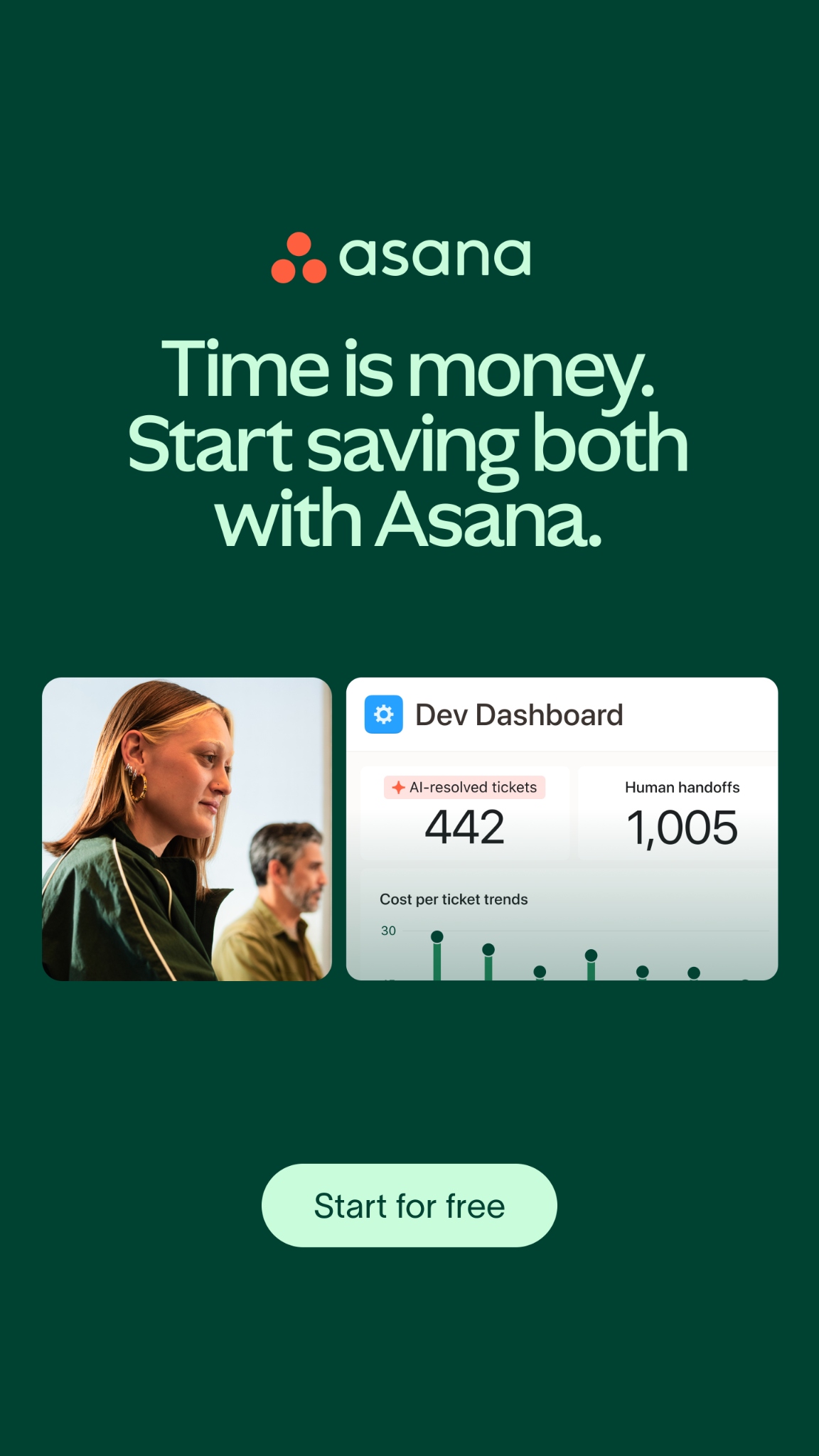 Asana Facebook ad