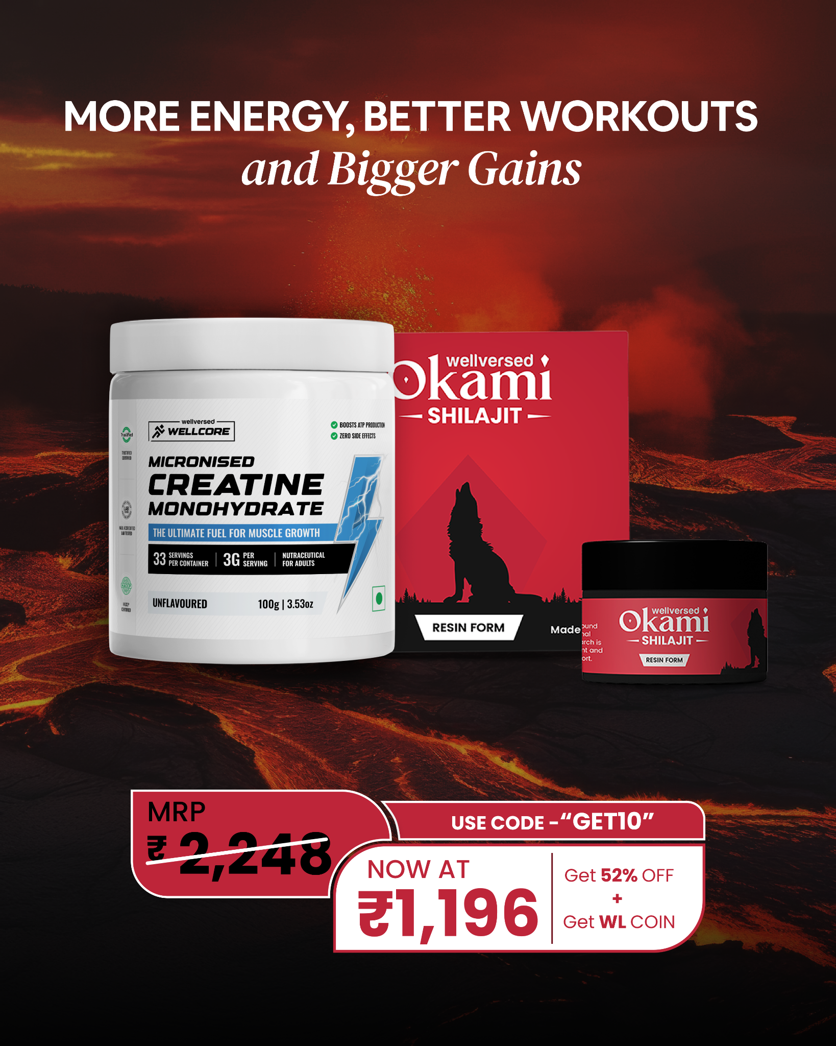 Okami - Wellversed Brand Facebook ad: Unleash Your Inner Power