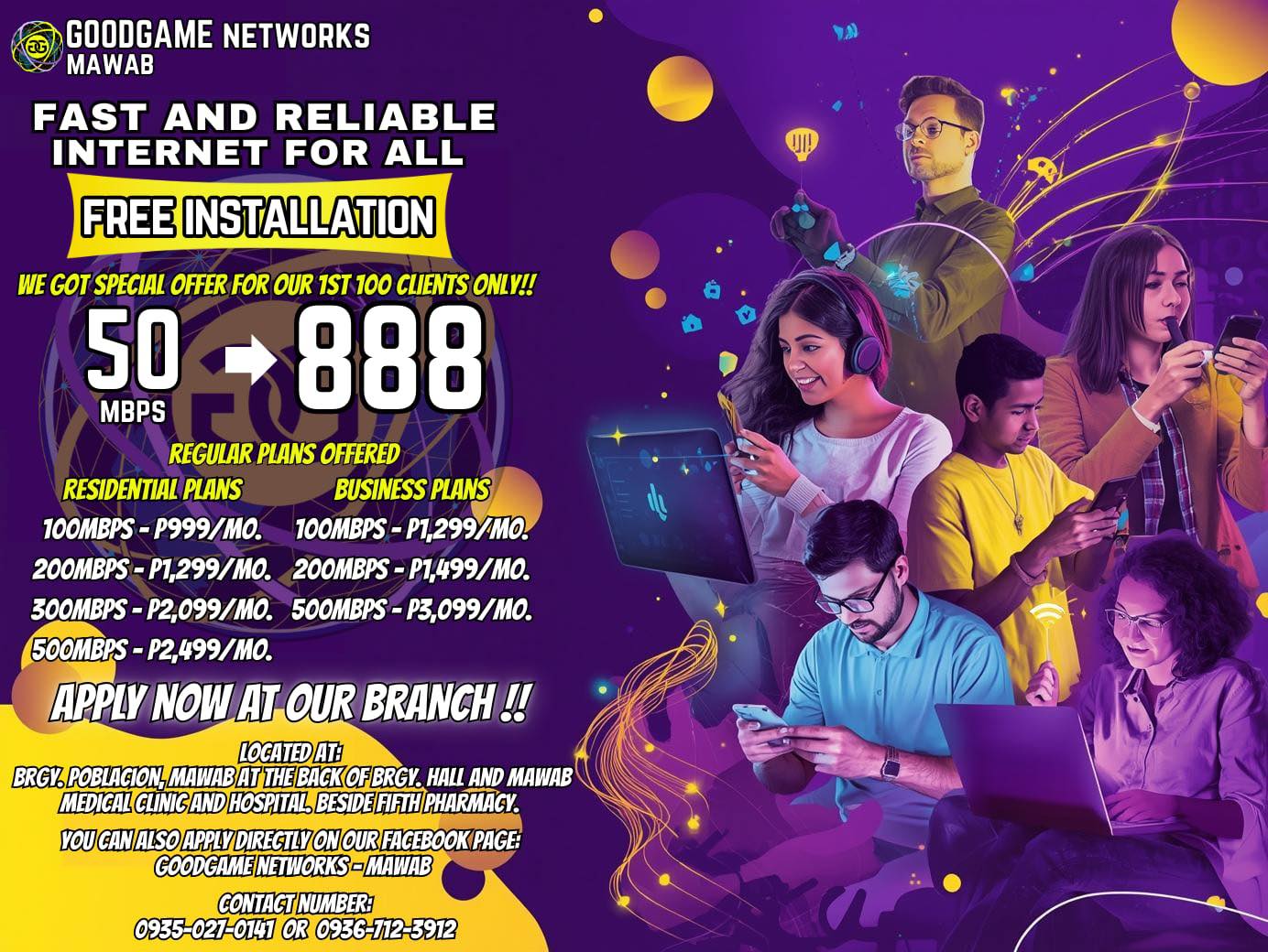 Goodgame Networks Mawab Facebook ad