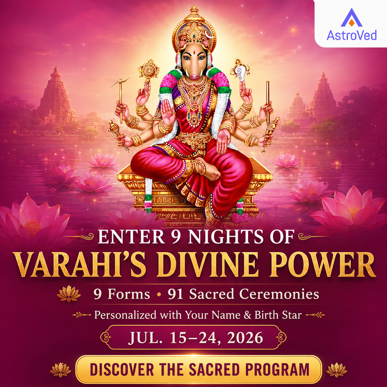 AstroVed Facebook ad from Jul 6, 2026