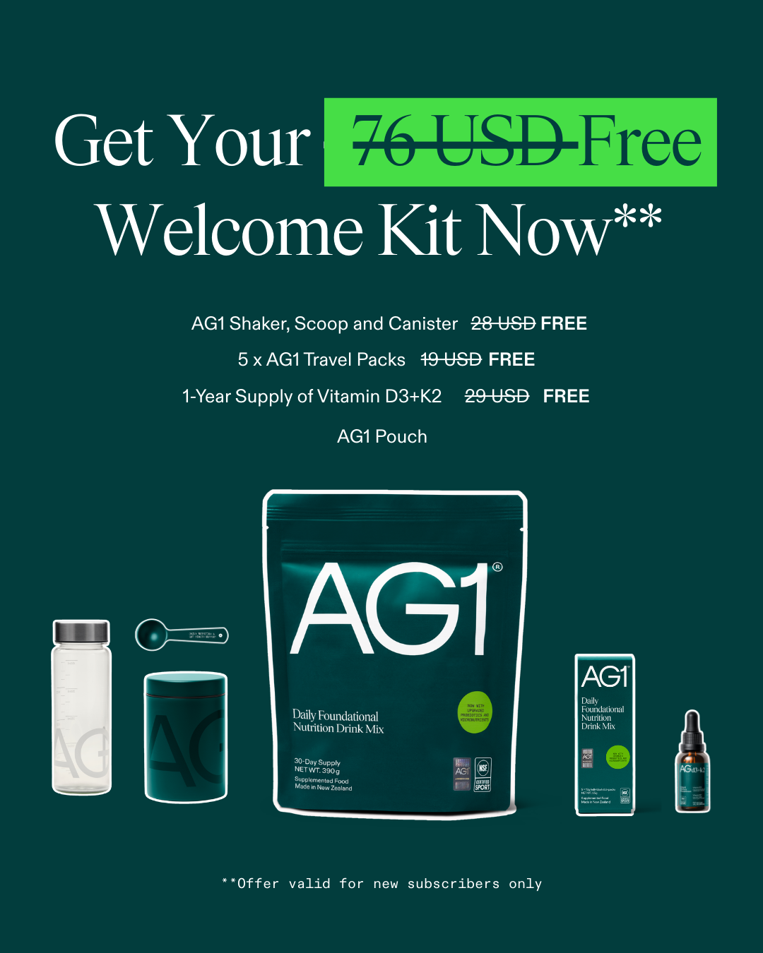 AG1 by Athletic Greens Facebook ad